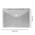 thumbnail image 4 of Langgg Stationery Storage PP Bag Cards Files Paper Pencil Eraser Storage Organizer Case Pouch, Transparent, Medium, 4 of 7