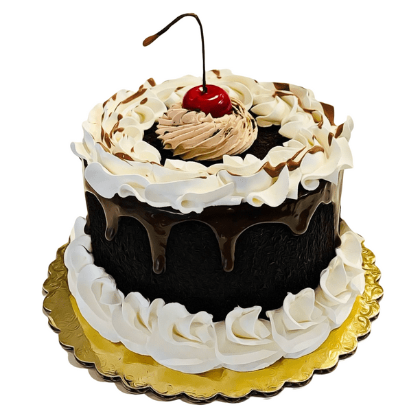Fake Cake Chocolate Brownie Cake 6 Faux Cake Decoration Prop Dezicakes Walmart Com