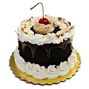 DEZICAKES Fake Cake Chocolate Brownie Cake 6" Faux Cake Decoration Prop Dezicakes Fake Food- Fake Cake-  Artificial Cake- Faux Cake Decor