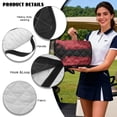 thumbnail image 6 of Psesaysky Golf Cart Seat Covers Universal Golf Cart Seat Blanket with 4 Pockets and Handle Fit for EZGO TXT RXV/Club Car DS Precedent Front Seats 2-Person Seats, Pirate Skull, 6 of 8