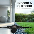 thumbnail image 4 of COLSEN 50 ft Heavy Duty Extension Cord - 16 Gauge, 15 Amp, 3 Prong, Black, Outdoor/Indoor Use, 4 of 10