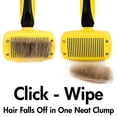 thumbnail image 3 of barkOutfitters Cat Slicker Brush - Quick Self-Cleaning Pro Quality Grooming Comb - 5 Year 100% Guarantee - Ergonomic Soft Grip Handle - Eliminates Mats & Tangles Shedding & Hairballs, 3 of 7