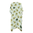 thumbnail image 2 of HELLHERO Cartoon Avocados Beach Cover Ups for Women Polyester Short Sleeve Free Size Bathing Suit Cover Up for Womens, 2 of 6