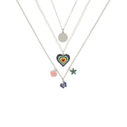 Claire's Necklace Set - Heart, 3pcs
