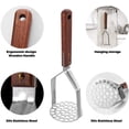 thumbnail image 3 of Potato Masher Stainless Steel Heavy Duty Strong Anti-Slip Handle Not Easy To Bent Easy To Use Sturdy Construction, 3 of 7