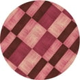 thumbnail image 1 of Ahgly Tapis Rond Lavable en Machine Intérieur Transitionnel Rouge, 3 Pieds Rond, 1 of 7