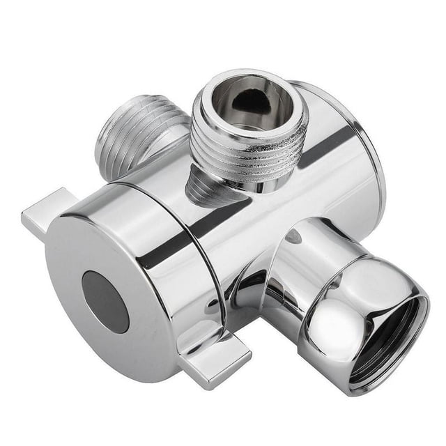 Valvula Desviador de Adaptador T En 3 Vias de 1/2 Pulgada Cabezal de Ducha Ajustable Valvula de Derivacion Montada En El Brazo Accesorio de Hardware de Bano