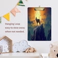 thumbnail image 7 of Coolnut Cute Clipboard Stardard Letter Size for Women with Golden Clip,Translucent Clip Board,Office & School Supplies,(12" x 9",Lone Wolf(2)) Gifts, 7 of 7