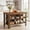 DARK BROWN, variant on Tribesigns 55.1-Inch Kitchen Island with Storage Shelves, Farmhouse Island Table with Large Countertop and Leg Room for Kitchen & Dining Room (Dark Brown)