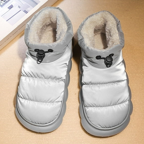 Warm Winter Men's Boots Fashionable Cute Fur Men Shoes Flat Comfortable Snow Shoes Outdoor Casual Thick Soled Plush Short Boots