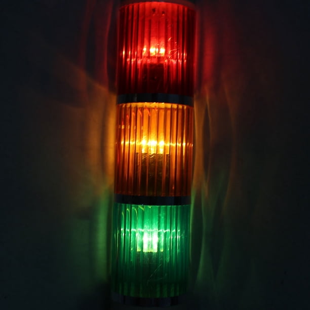 Heschen Tour De Signal Lumière LED Rouge 220VAC - Lampe Empilable Pour Machines Industrielles