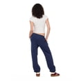 thumbnail image 5 of Forever 21 Women's Navy Blue Low-Rise Fleece Jogger, S, 5 of 6