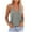 Gray, variant on Xunlbb Tank Top for Women Ladies' Summer Solid Color Zipper V-neck Sexy Sleeveless Tank Top T-shirt Women's Top Sleeveless Tops for Women Under $5 S-2XL