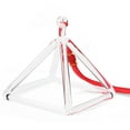 thumbnail image 4 of Transparent Crystal Singing Pyramid - 12-inch Sound Healing Instrument for Yoga & Meditation with Deep Resonant Vibrations, Smooth Surface, and Percussion Rod Included, 4 of 6