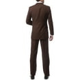 thumbnail image 4 of Premium FNL22R Mens 2 Button Regular Fit Brown Suit~50R/44W, 4 of 5