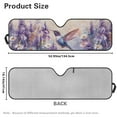 thumbnail image 7 of Uorisanigo Windshield Sunshade Sun Shade Floral Hummingbird Print Heat Shield Compatible with Jeep Wrangler JK JKU JL JLU1997-2024, Sun Visor Mat Protection for Car Interior, 7 of 7