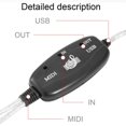 thumbnail image 5 of Câble Adaptateur Interface MIDI vers USB Easy-life pour Convertisseur PC vers Clavier Musical, 5 of 5