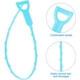 thumbnail image 4 of Drain Clog Remover Tool 35inch Sewer Cleaning Hook Stainless Steel & 3pcs 20inch PP Unclog Sink Blue Sewer Hair Drain Cleaner Tool Sink Unclogger for Toilet Bathtub Sewer, 4 of 5