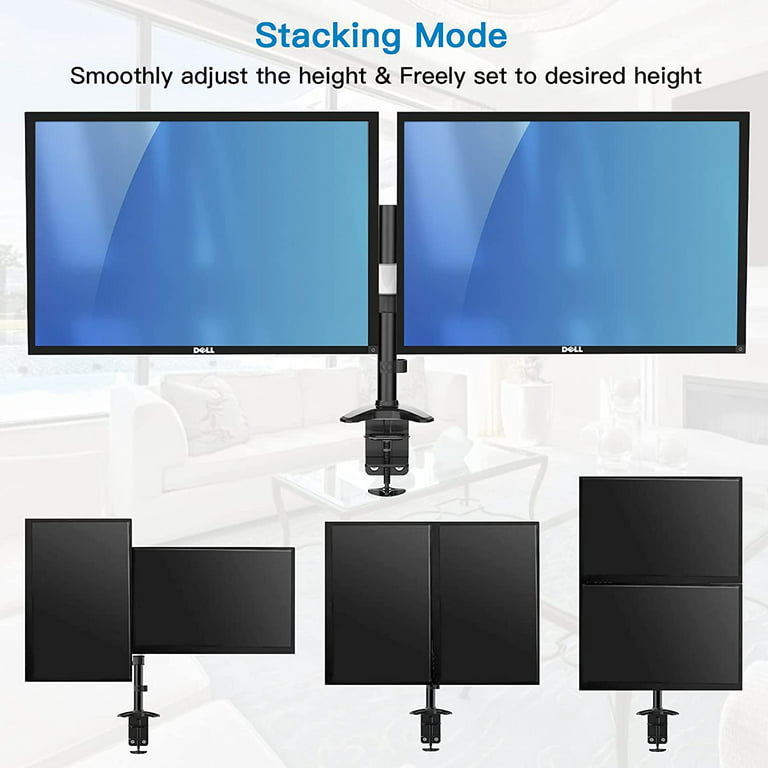 Equip soporte dual de mesa inclinable para monitor 13 27 vesa 100x100 max  65kg