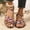 Multicolor, variant on Norvail Womens Flat Sandals Summer Casual Strappy Sandals, Open Toe Slip On Beach Shoes for Easy Wear, Comfortable Women's Walking Shoes with Cushioned Footbed