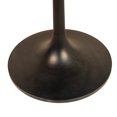 thumbnail image 3 of HomeRoots 517768 36 in. Rounded Solid Wood & Iron Pedestal Base Dining Table, Brown & Black, 3 of 5
