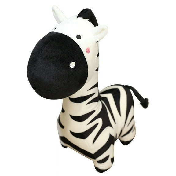 Simulated Zebra Stuffed Animal,Soft Plush Throw Pillow Doll Decoration Doll Gift for Kids Boys Body Pillow 40cm/15.7inch