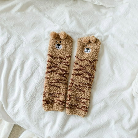 

8 pairs Womens Fuzzy Socks Fluffy Slipper Soft Cabin Fleece Sleep Cozy Socks socks for women Color random