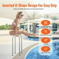 thumbnail image 5 of VEVOR Pool Handrail,36 x 13 inch Pool Railing, Aluminum with Base Plate for Indoor/Outdoor Pools, Humanized Swimming Pool Safety Railing for Decks,Rust-Proof Grab Bar with Accessories for Spas Docks, 5 of 9
