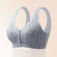 thumbnail image 2 of nerohusy Women's Plus Size Bras Front Closure No Underwire,Daisy Bras for Older Women,Daisy Bra,Daisy Bra for Seniors Front Closure,Comfortable Convenient No Wire Buckle Bra,Gray,M, 2 of 6