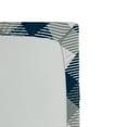 thumbnail image 2 of Navy Fitted Sheet, Abstract Checkered Tartan Geometric Classic Squares with Scottish Effects, Soft Decorative Fabric Bedding, Full Size, Dimgrey White Dark Blue, by Ambesonne, 2 of 2