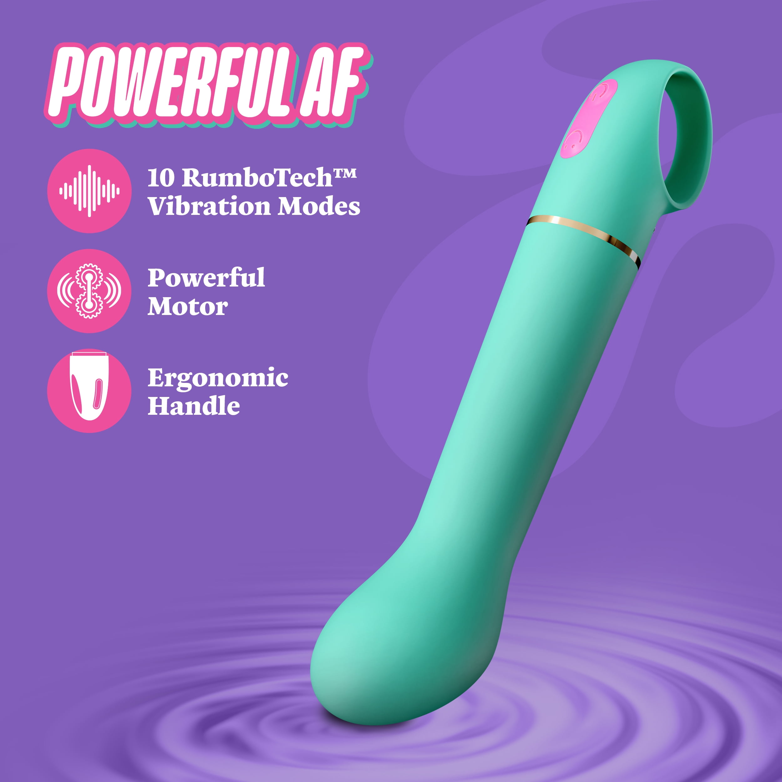 mini soft af vibrator Amazon.com: Blush Novelties Aria Flirty AF Silicone Vibrator – RumbleTech  Powerful Rumbly 10 Vibration Modes – IPX7 Waterproof – Finger Loop Handle –  Curved for G-Spot Stimulation – Sex Toy for Women main image 1