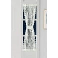 thumbnail image 5 of WARM HOME DESIGNS Pair of 2 Ivory Color Sheer Lace French Door Curtain Panels are 30 Inch Wide by 40 Inches Long. Scalloped Doorway Sidelight Curtains Come with 2 Matching Tie-Backs., 5 of 5