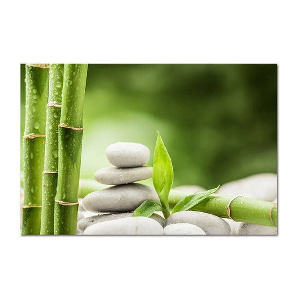 Large Framed Bamboo Wall Art Bamboo Wall Decal Bamboo Painting For Livingroom Bedroom Decoration Framed Painting Ready To Hang Walmart Com