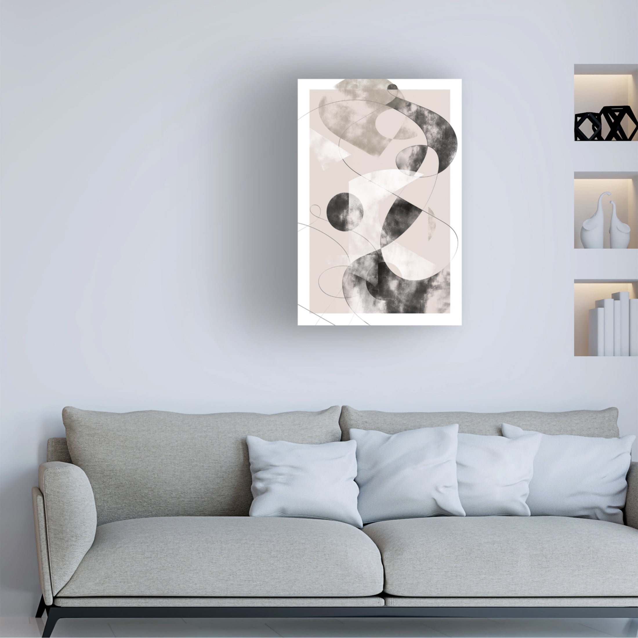 Trademark Fine Art Pictufy Studio Shapes Shatters Canvas Wall Art