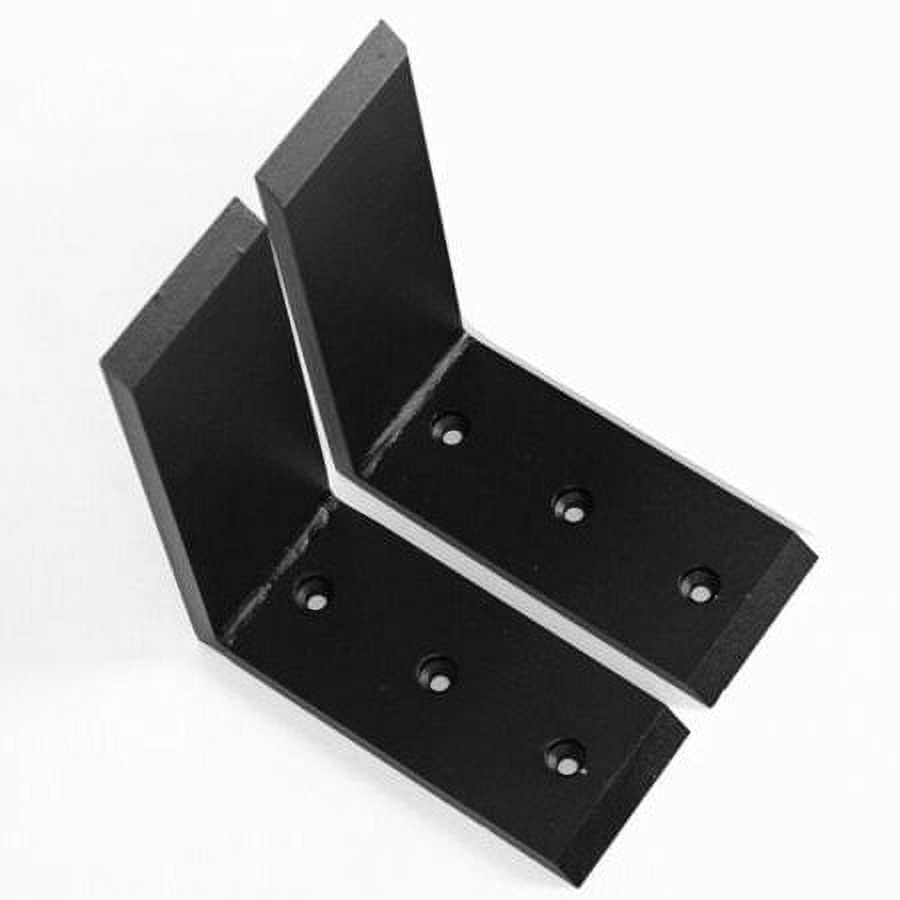 3 Heavy Duty Black Steel 6x8 Countertop Support Brackets - Corbel L Shelf Lot
