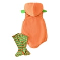 thumbnail image 4 of Pumpkin Toddler Boys Sleeveless Zip up Hooded Romper Bodysuit with Socks Two Piece Set Unisex Baby Halloween Size 6M-24M, 4 of 9