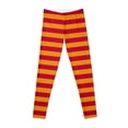 thumbnail image 1 of Leggings à Rayures Rouges et Orange pour Femmes push-up, 1 of 5