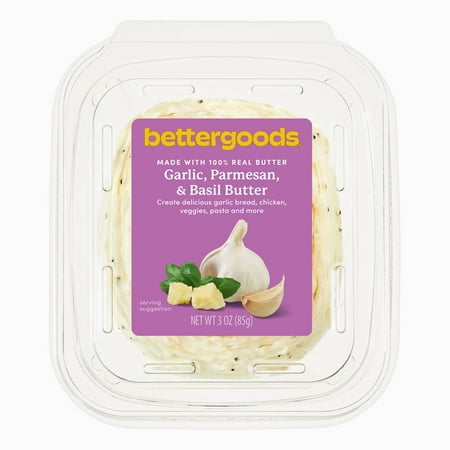 bettergoods Garlic, Parmesan, and Basil Butter, 3 oz