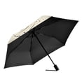 thumbnail image 2 of FORMRS Travel Umbrella Folding Auto Open Close Windproof Rain UV Protection, Beige Astronaut Space, 2 of 8