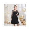 thumbnail image 4 of Sunny Fashion Girls Dress Black Lace A Line Mesh Formal Party Birthday Special Occasion 14 Years, 4 of 7