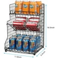 thumbnail image 2 of 3-Tier Snack Organizer Rack with Adjustable Tilting Design for Pantry, Kitchen, Bathroom Storage, 2 of 3