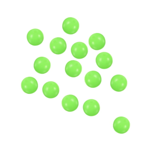 Unique Bargains 7mm Round Soft Plastic Luminous Glow Fishing Beads Tackle Tool Green 200 Pieces