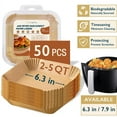 thumbnail image 1 of Revestimientos para freidoras de aire ComfiTime Hojas de papel pergamino Desechables 50 unidades, 1 of 1