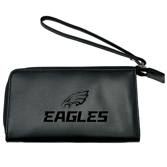 Black Philadelphia Eagles Cell Phone Wristlet Wallet