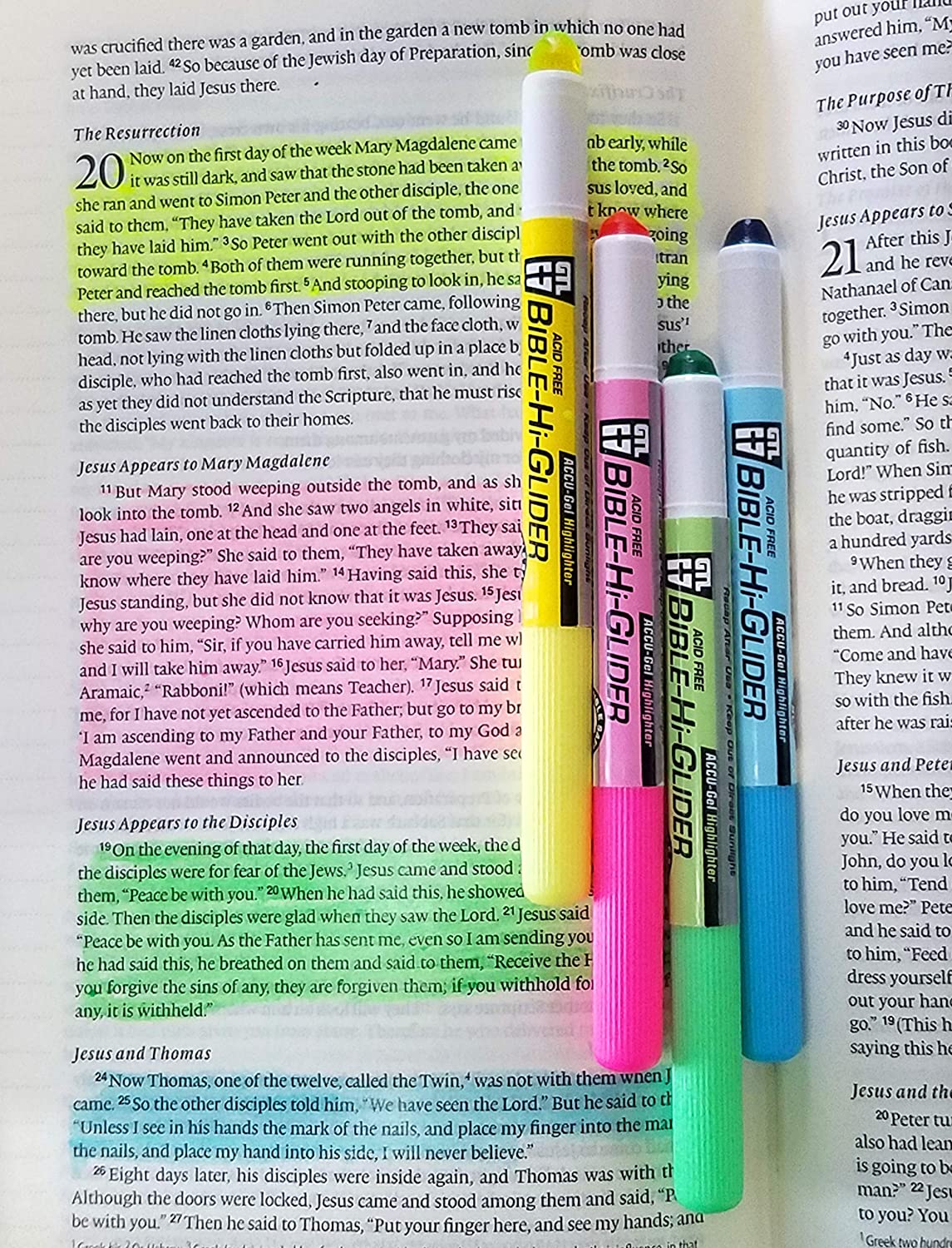 G T Luscombe 250943 Print Bible Study Starter Set, Gold - Extra Large