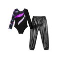 thumbnail image 3 of Doomiva Kids Girls Gymnastics Ballet Dance Leotard Bodysuit Unitard Jumpsuit with Jogger Pants Set Sport Tracksuit Night Horse 14, 3 of 7