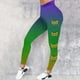 thumbnail image 1 of MKLEKYY Leggings deportivos casuales de yoga con estampado de carnaval para mujer, leggings de moda, 1 of 3