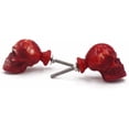 thumbnail image 3 of RII Skull Decorative Resin Dresser Knob for Furniture, Chest of Drawres, Cupboard, Nursery Drawer and Cabinet Pull, Sideboards and Wardrobes (Pack of 12, Red)…, 3 of 4