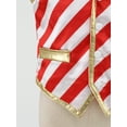 thumbnail image 5 of iiniim Christmas Boys Striped Vest Xmas Party Single Breasted Dressy Waistcoat Red White 8, 5 of 7