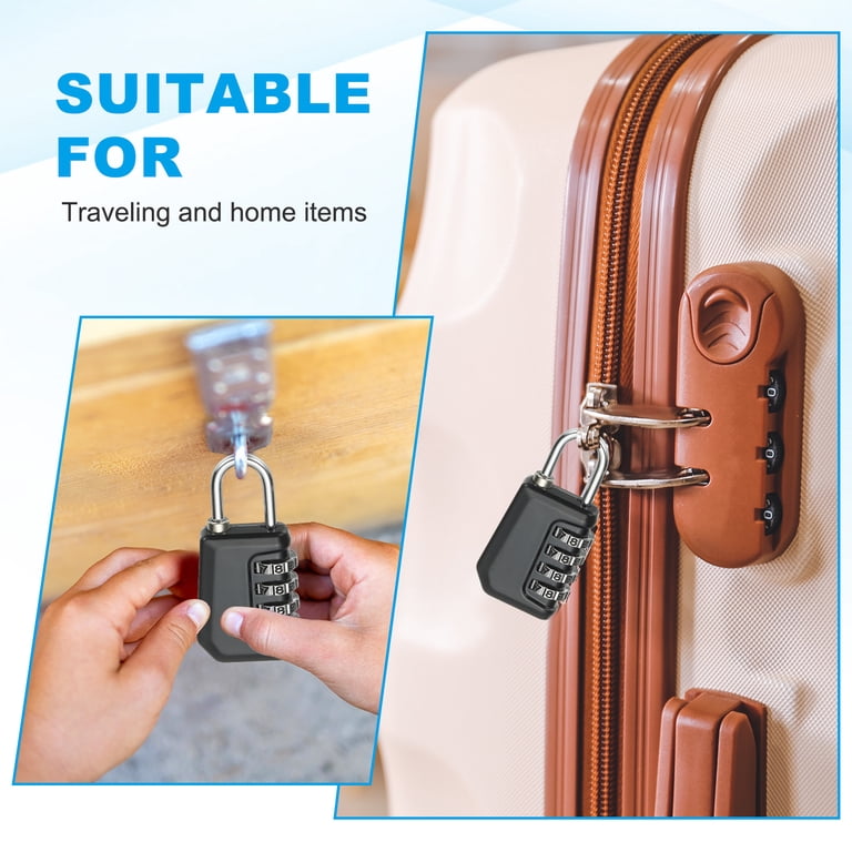 Uxcell Combination Lock, 4 Digit Padlock Combination Outdoor